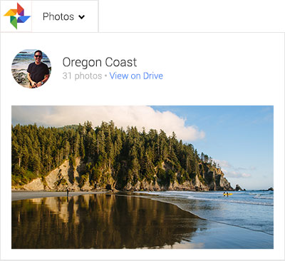 Oregon coast photo stored on Google Drive and shared on Google+
