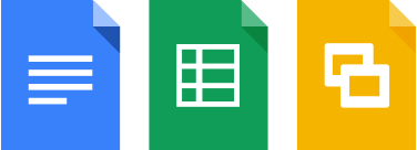 Google Drive Docs, Sheets, and Slides available for sharing